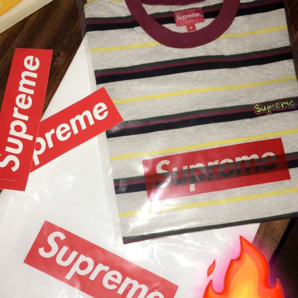 Supreme heather stripe t-shirt
